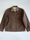 Vintage Hippie Classics Hard Cotton Jacket RARE W/ Leather Collar (M)