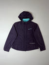 Columbia Sportswear Women’s Hooded Utility Windbreaker Jacket – Dark Purple (XL)