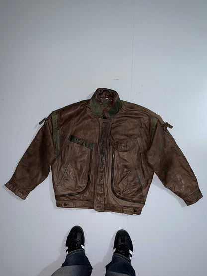 ZSuper Rare designer Original Leather Jacket (XL/2XL)
