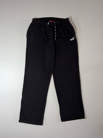 Puma | Black Fleece Straight-Leg Sweatpants | (W:32) (L:44)