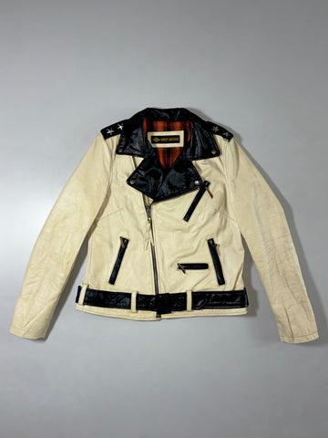 Vintage Harley-Davidson Two-Tone Leather Moto Jacket (S/M)