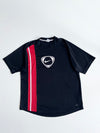 Nike Black Dri-Fit Jersey with Red/White Stripe (2Xl)
