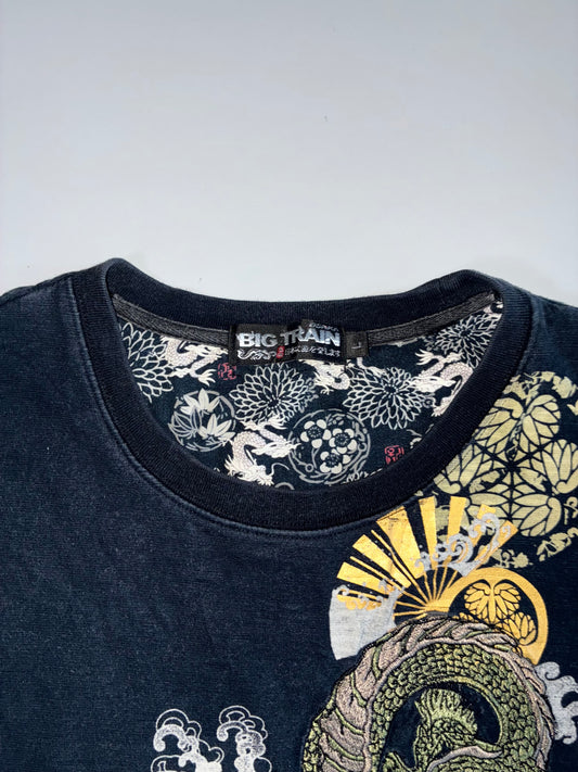 Big Train Original Fully Embroidered Full Sleeves T-Shirt(L)