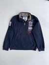 Camp David | Heli Skiing Alaska Embroidered Quarter-Zip Navy (Xl)