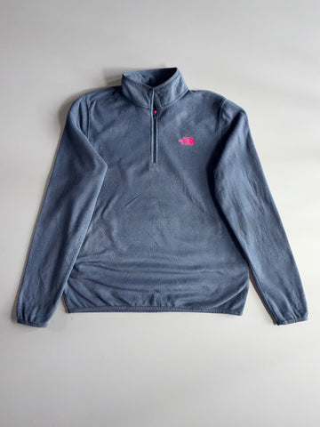 The North Face | Quarter-Zip Fleece Pullover | Grey Women’s) (M)