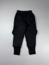 ByTheR Black Sherpa Fleece Utility Cargo Jogger Pants (W:30) (L:38)