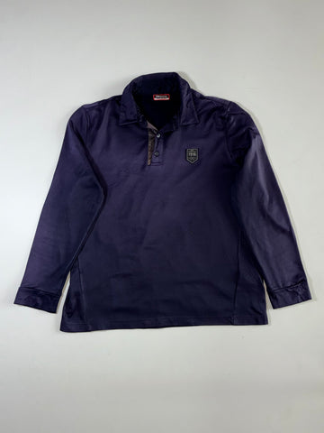 Kappa Navy Long Sleeve Polo with 1916 Crest Badge – (XL)