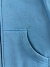 Adidas Sky Blue 3-Stripes Fleece Track Jacket – (S)