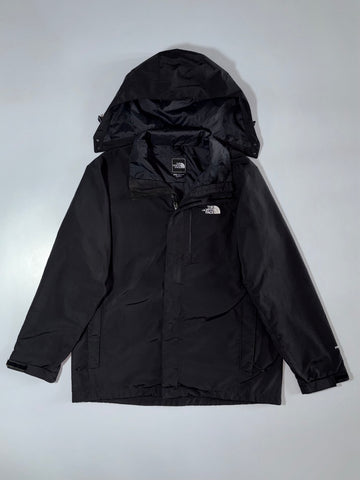 The North Face HyVent Hooded Jacket – lBlack 3-in-1 Style Insulated Jacket (2XL)