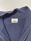Lacoste Navy Blue Full Zip Cotton Knit Sweater (XL)