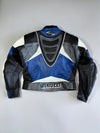 Vanucci by Enrico Vanucci High-Class Pure Leather Motorcycle Racing Jacket with Carbon Fiber Protectors & 3M Scotchlite (PADDED) (L/XL)