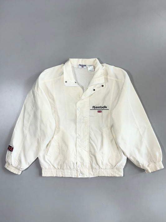 Vintage Reebok Vintage 90s Union Jack Snap-Button Windbreaker Jacket (M)