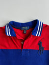 Polo Ralph Lauren Big Pony Colorblock Rugby Polo T-Shirt “Class of 67” | Red & Royal Blue (XS)