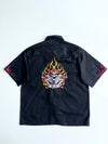 Chrome Eagle Embroidered Work Shirt (L)