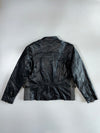 USA Bikers Dream Apparel Vintage Moto Heavy Leather Jacket (L)