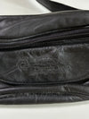 Phoenix Tours Black Leather Fanny Pack