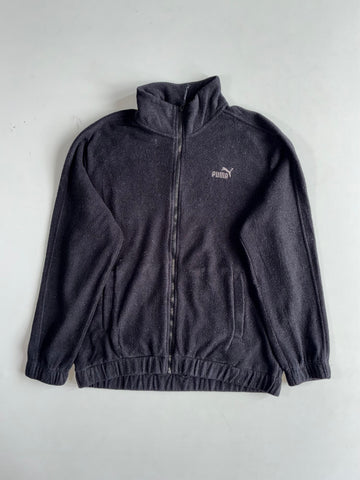 Puma Black Full-Zip Fleece Jacket (L)