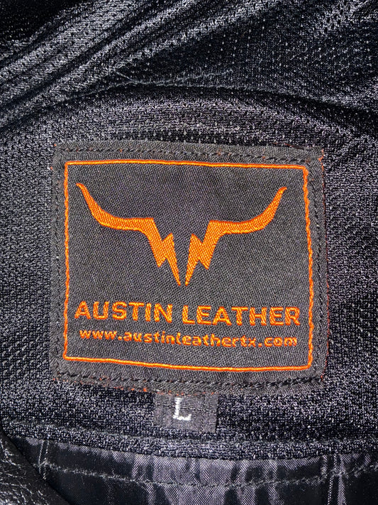 Austin Leather Moto Paded Jacket (L/XL)