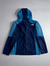 The North Face HyVent Colorblock Ski Jacket – Navy & Blue Hooded Shell (L/XL)