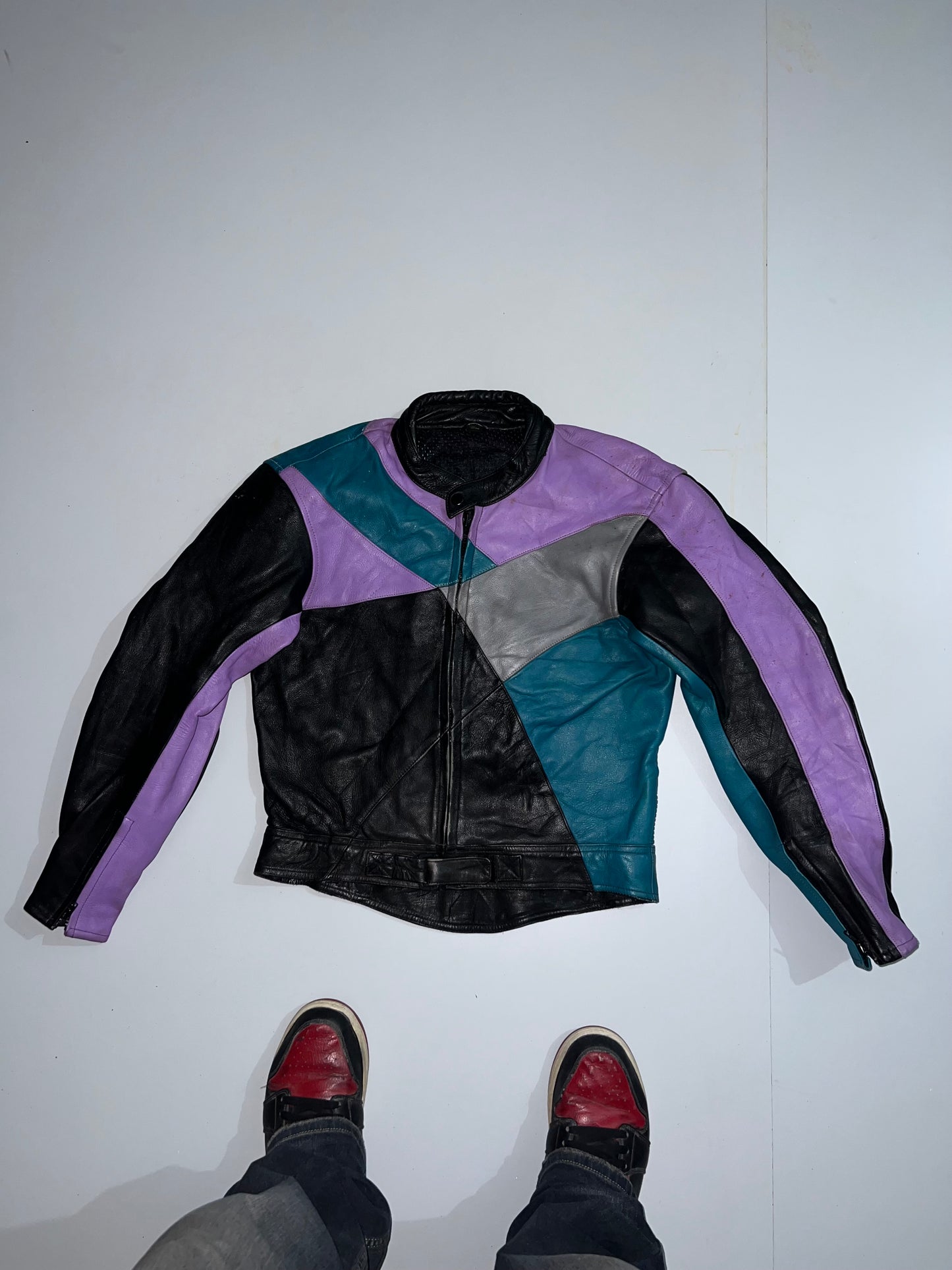 #Ultra Premium Original Leather (RARE) Biker with Padding (S/M)