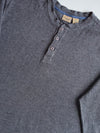 L.L.Bean Waffle Knit Henley – Charcoal Grey (3XL/4XL)