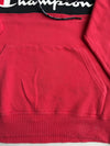 Champion x :Chocoolate Red & Black Colorblock Hoodie – Script Logo – (M)