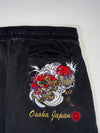 Evisu Heritage Gold Embroidered Logo Joggers – Black (W:35) (L:41)