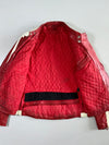 Red & White Racing Café Racer Jacket (S)