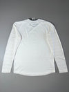 Adidas Long Sleeve V-Neck Football Jersey — White & Black | Climacool (XL)