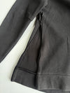 Adidas Black Crewneck Sweatshirt (Zip Hem Pockets) (M)
