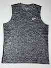 Nike Dri-FIT Run Sleeveless Training Tank – Heather Grey / Black (XL)