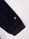 Champion Black Fleece Pullover Hoodie – Embroidered Spellout Logo (S)