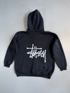 ZVintage Stüssy Black Zip-Up Streetwear Essential (L/XL)