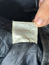 Vintage | Black Leather Belted Biker Jacket (M)