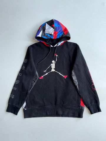 Staple x Naturel Skeleton Embroidered Geo Print Hoodie (S)
