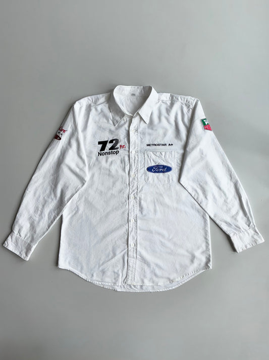 Vintage Ford Racing | White Metrostar 72hr Sponsor Patch Shirt | (Size XL)