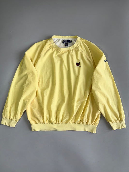 Polo Ralph Lauren Vintage Golf Crest Embroidered Windbreaker Pullover (XL)