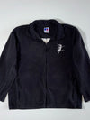 Russell Athletic Black Full Zip Fleece Jacket Embroidered Logo – (XL)