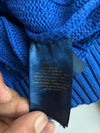 Polo Ralph Lauren Royal Blue Cable Knit Crewneck Sweater (M/L)