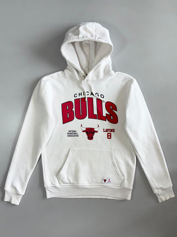 Chicago Bulls NBA Lavine #8 White Graphic Hoodie (S)