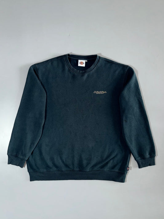 Dickies Embroidered Logo Crewneck Sweatshirt – Faded Black, Size (XL/2XL)