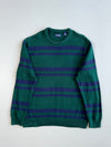 Chaps Forest Green & Navy Striped Crewneck Sweater(Xl)
