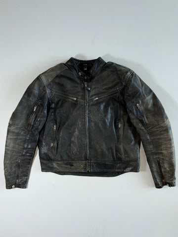 Held TFL Cool System Distressed Leather Biker Jacket Padded (XL)