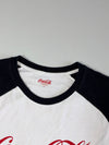 Coca-Cola Classic Logo Raglan Long Sleeve T-Shirt – Black & White (XL)