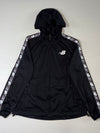 New Balance Logo Tape Black Hooded Track Jacket Women’s (L)