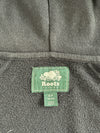 Roots Canada Black Vancouver Beaver Logo Zip Hoodie (S)