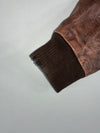 Devred 1902 Distressed Brown Leather Bomber Jacket with Cargo Pockets (M)