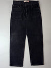 Vintage Levi’s 550 Relaxed Fit Black Denim Jeans (W:34) (L:43)