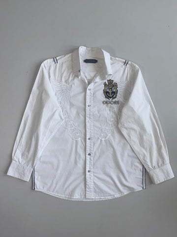 Coogi Embroidered Crest Shirt (XL)
