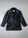 Vintage Vunic Black Premium Original Leather Jacket (Xl)